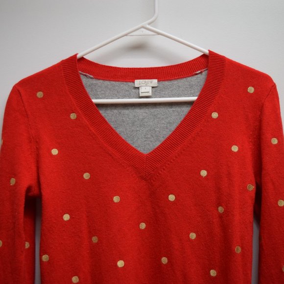 J. Crew Color-Block V-Neck Sweater in Women's S - Picture 2 of 14